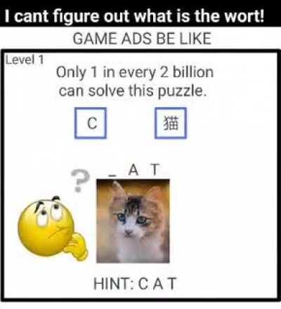 mobile game ads be like: