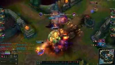 First Aatrox penta while carrying my inting premade, we won the game after this