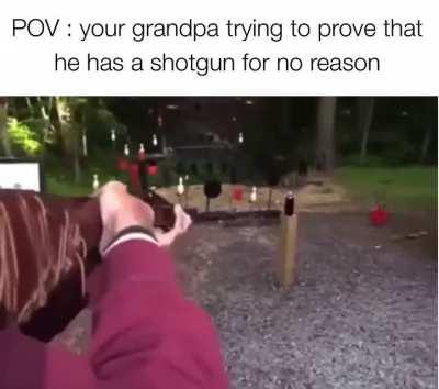 So… does he really have a shotgun?