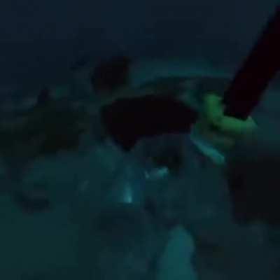 Diver showing the change in Water Pressure