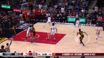 [Highlight] Larry Nance Jr blows a wide open layup and John Collins lays it in on the other end