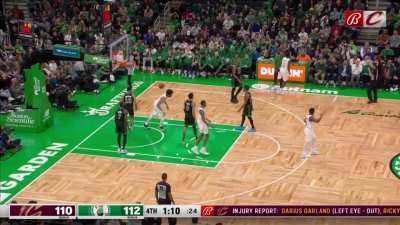 [Highlight] Caris LeVert gets the offensive rebound and hits the corner 3 to put the Cavs up by 1 with 1:10 remaining