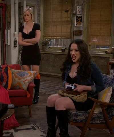 busty/mini-skirt/boots....