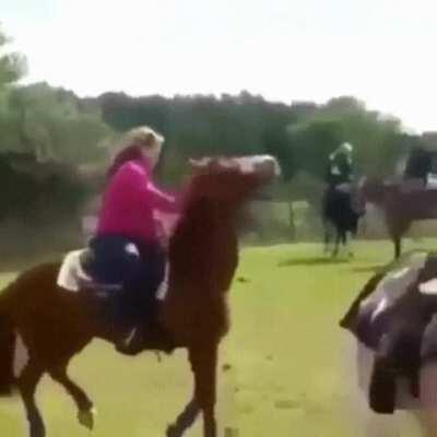 HMC while I try to ride a horse