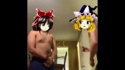 Reimu And Marisa Fun Dance