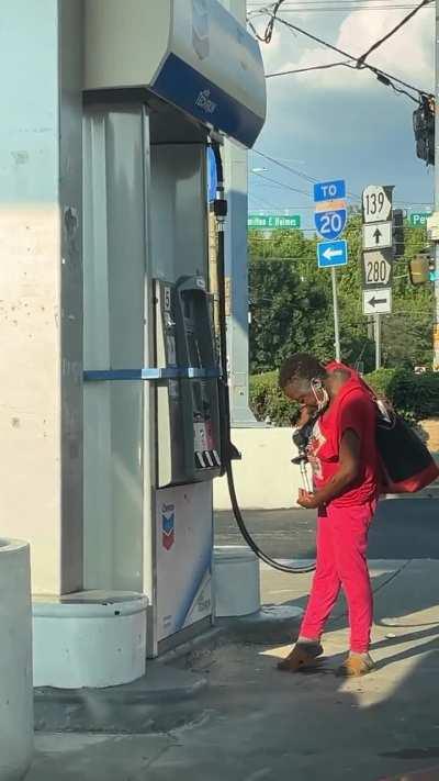 When you literally running on gas