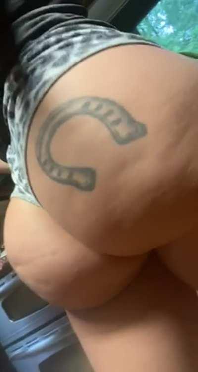 I always wear booty shorts at home