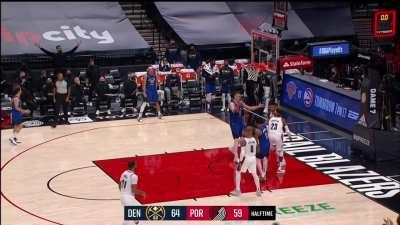 [Highlight] Robert Covington deflects the pass and it leads to Dame on the fast break for the one handed slam