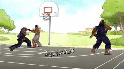 Heihachi & Akuma tag throw