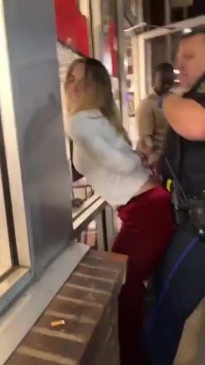 Imagine a guy grinding his dick on a female cop