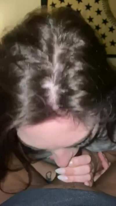 Pretty French Girl Deepthroating Bbc