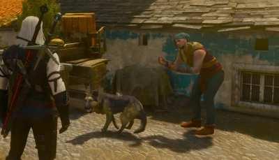 Little things like this nice doggy I found doing tricks really help to make the world feel more alive