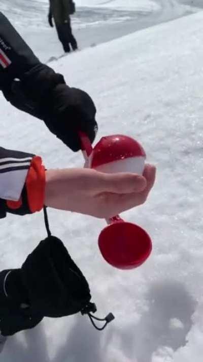 It was a perfect fall.