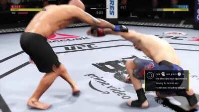 Alger Getting Knocked out by Joe Rogan in UFC 3