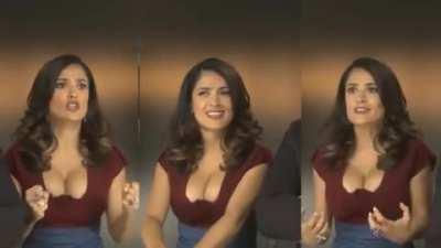 Salma Hayek Incredible Cleavage