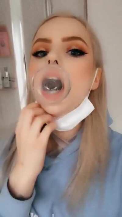 dildo under mask