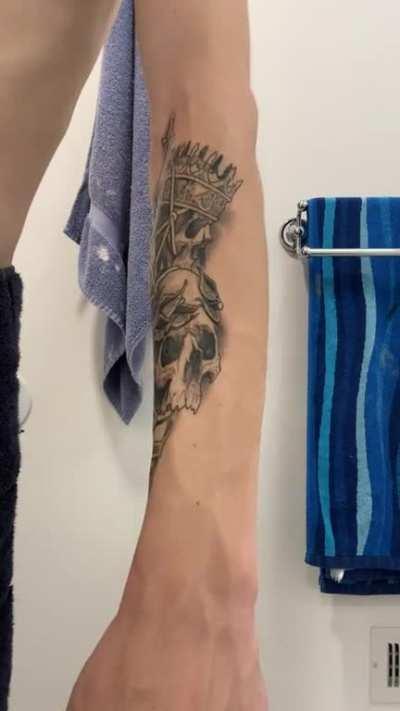 got my first tattoo a week ago and just got the second skin off . what are your guys thoughts?