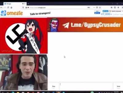 Neo Nazi Streamer ridiculing a weeb fanboy