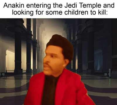 Anakin is no longer blinded by the lights