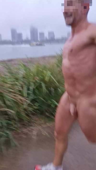 Naked running day