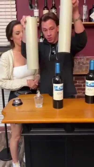 A decent amount of wine