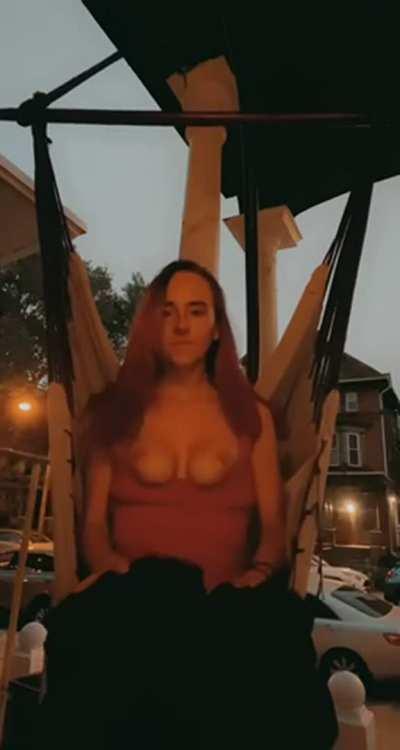 Taking my pants completely off outside was such a rush [gif]