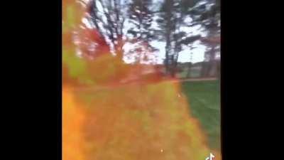 Captured Quest Pro gameplay of (FPS Enhanced Reality) from a Motorcycle. Do not try this at home! (Experimental)