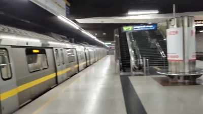 Train operator is maybe drunk.