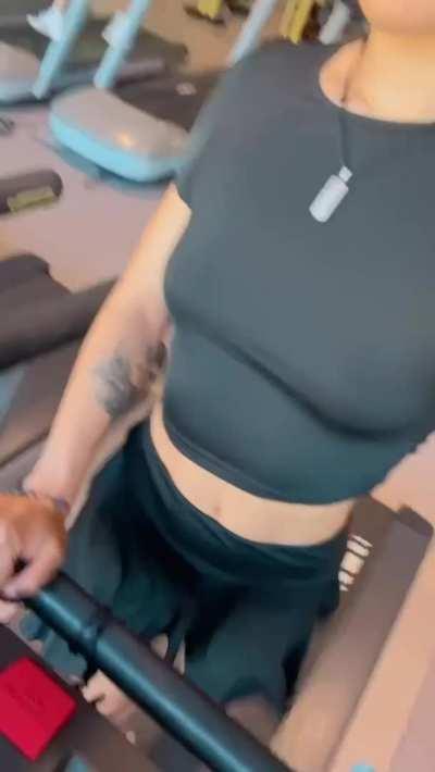 Not wearing even sport bra hehe free is how I like it