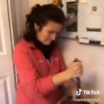 What is he looking at?