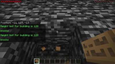 How to break the top of the nether in survival