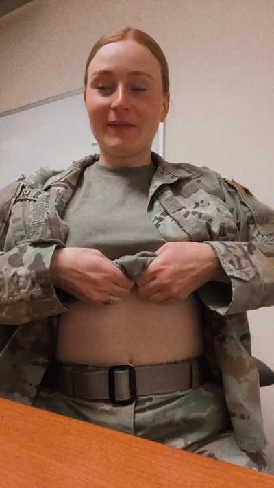 So glad my commander didn’t walk in on me