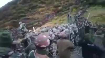 Indian army thrashing Chinese PLA in the Himalayas