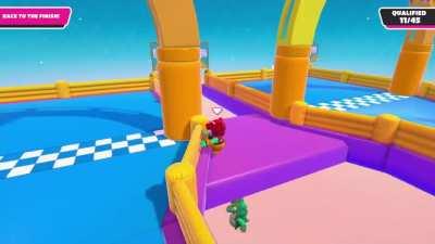 Nobody's exploiting level design to trick naive beans to their deaths on MY watch!