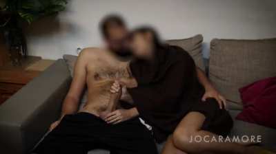 Love to feel his warm hard cock in my hand!