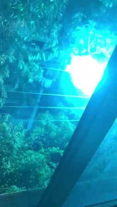 Sudden Power Line Explosion