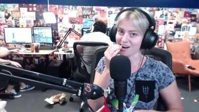 I eat the almonds, they do the pranks.