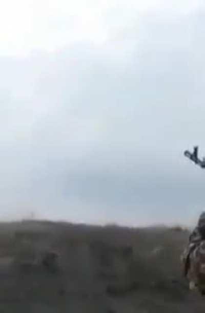 Superior stopping power of Kalashnikov is demonstrated in anti aircraft role. Great success.