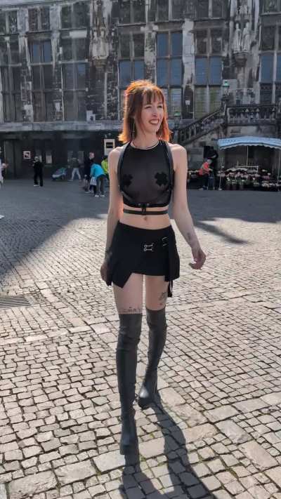 Got a lot of stares in the old town