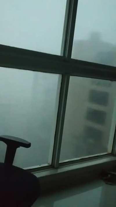 Rained a lot in my city :/ water seeped through and my floor is wet :/