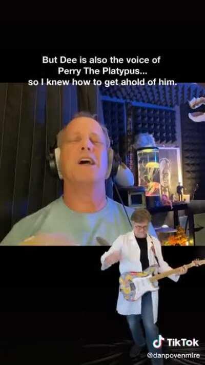 Dan Povenmire and Dee Bradley Baker sing “Secret Tunnel”