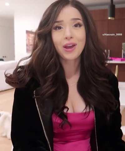 Showing off her gorgeous chest