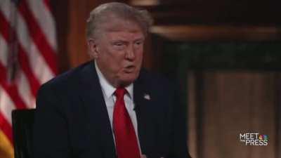 President Donald Trump’s response when asked about due process for citizens and non-citizens, after being questioned on the 5th Amendment and his duty to uphold the Constitution — “I don’t know.”