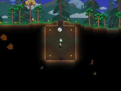 I made a little arena for playing with the wisp pet :)