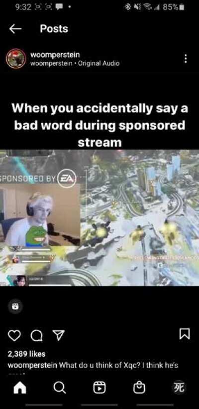 I enjoy seeing xQc more outside of just twitch.