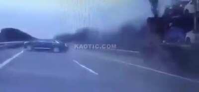 That's a lot of cars going down