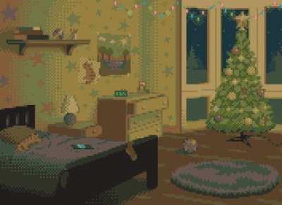 Bedtime – pixel art by me