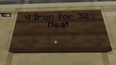 So in my Minecraft server my friend decide to make a promotional video for his new shop