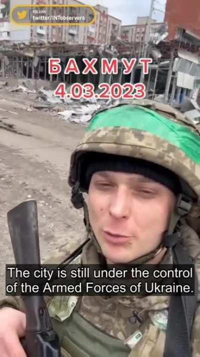 A short update from Bakhmut - 4th March. The city continues to remain under the control of the Armed Forces of Ukraine 🇺🇦