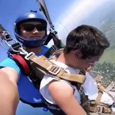 Прыжок с инструктором...